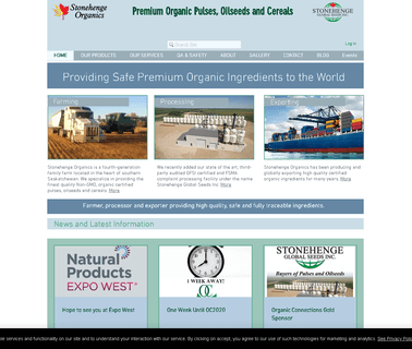 Stonehenge Organics bulk grains