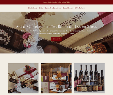 Anettes Chocolate Factory Inc.: Profile alcohol concentrators