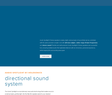 Audio Spotlight by Holosonics spotlight flashlight