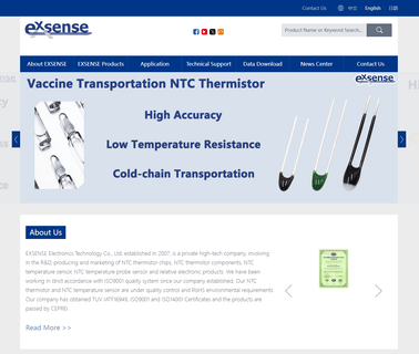 Zhaoqing Exsense Electronics Technology ntc thermistors manufacturer