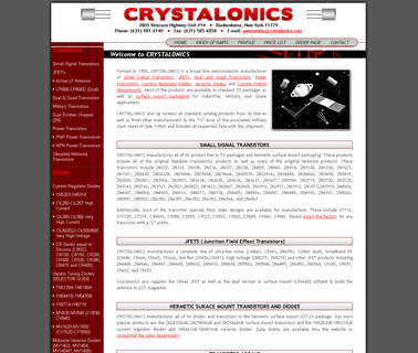 Crystalonics Semicondu mount transistors