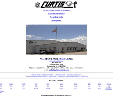 Curtis Machine Company - the Leader in Gears Gear Boxes curtis wilbur