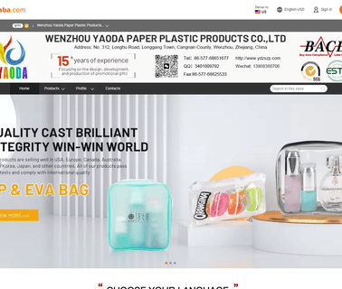 Wenzhou Yaoda Paper Plastic Products transparent acrylic