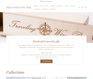 Doles Orchard Box Shop boxes giftwrap