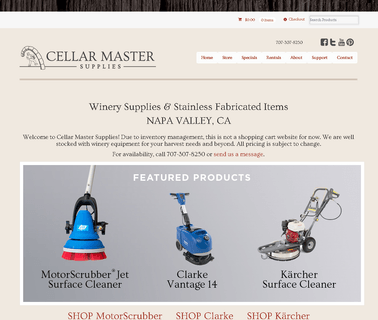 Cellar Master Supplies cellar