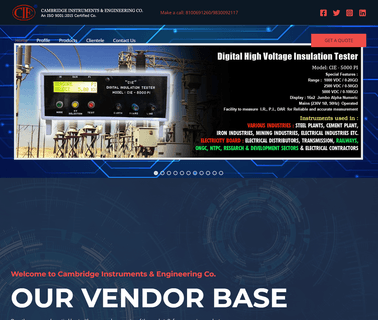 Cambridge Instruments & Engineering Co. factor equipment