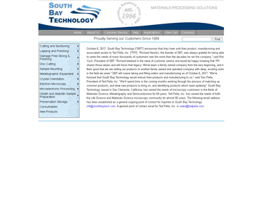 South Bay Technology, Inc system coat