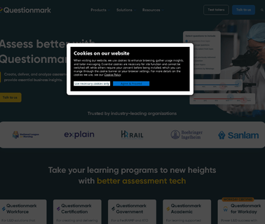 Questionmark distance and education