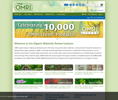 Omri Organic Materials Review Institute Canadian omri listed