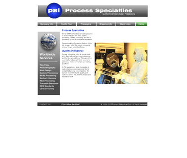 Process Specialties Incorporated 1200mm 300mm