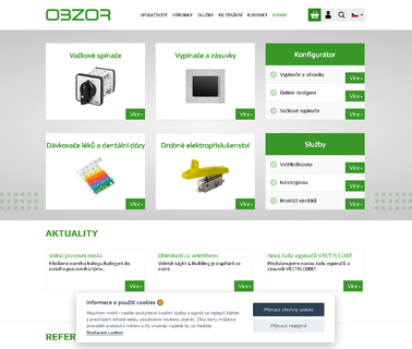 Obzor, Vyrobni Druzstvo Zlin electrical sockets and switches