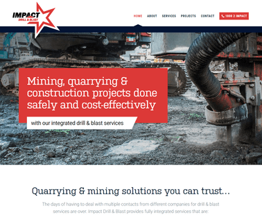 Impact Drilling Home Page quarry