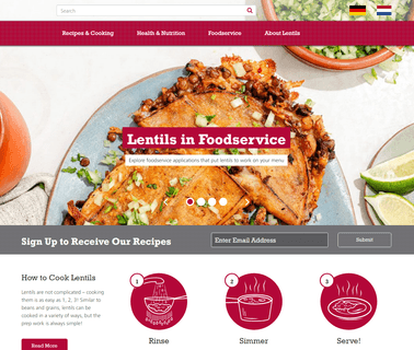 Lentils.Org & Pulses.Org healthy delicious recipes