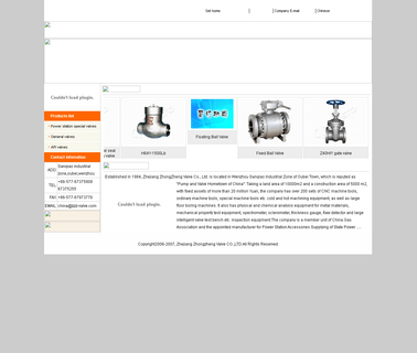 Zhejiang Zhongzheng Valve square meters floor