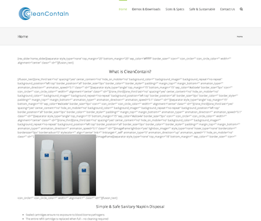 Clean Contain manual sanitary