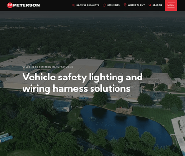 Peterson Manufacturing Company led lights trailer