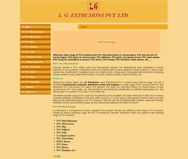 L. G. Extrusions grill plate