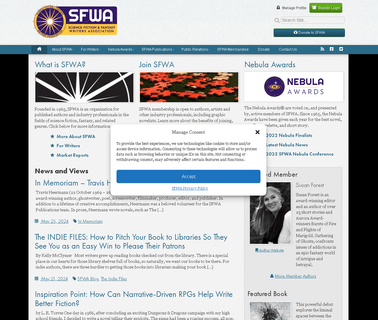 Science Fiction & Fantasy Writers Of America promoting