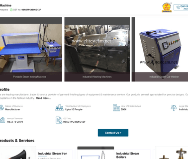 Elite Steam & Garment Machines steam and dry irons