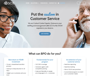 Global Contact Services text over