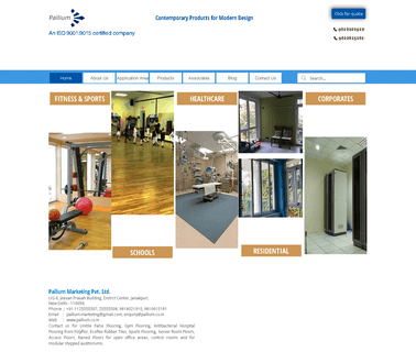 Pallium Marketing flooring raised