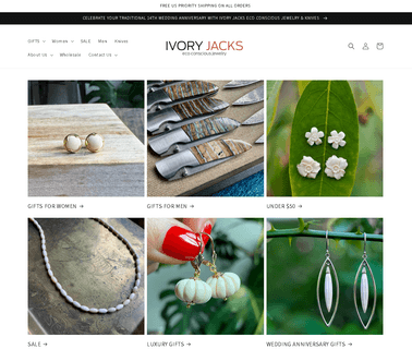 Ivory Jacks 14kt