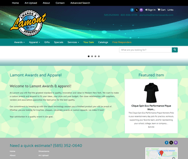 Lamont Awards & Apparel fundraising