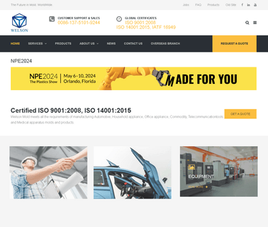 Shenzhen Welson Mold automotive mold plastic injection