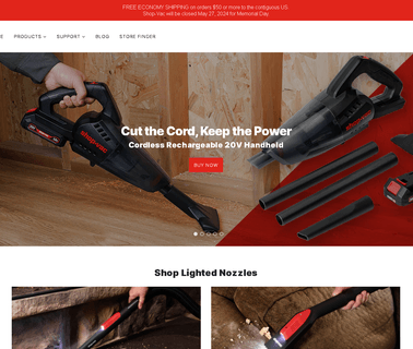 Shop-Vac Corp. installation shop