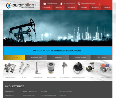 Pyromation thermocouple and rtd