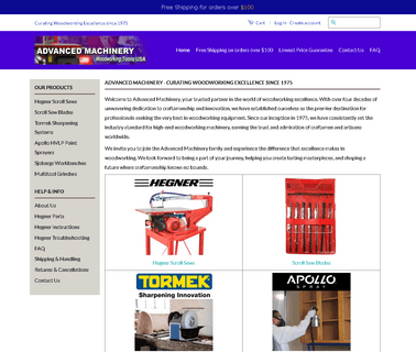 Advanced Machinery inventories systems