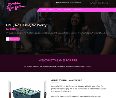 Games For Fun billiard