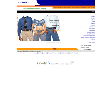 Importers and Exporters of Ykk Zippers in India. Buttons Sliders shirt fancy