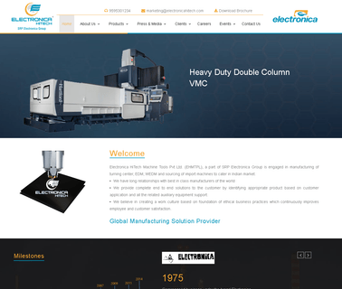 Electronica Hitech Machine Tools center machining parts