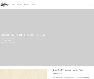 Bcga Concept Corp ginger beverages