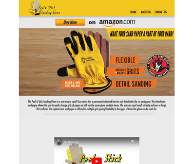 Peel and Stick Sanding Glove die use