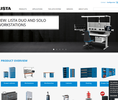 Lista: Universalschranke, Betriebsein clothes working