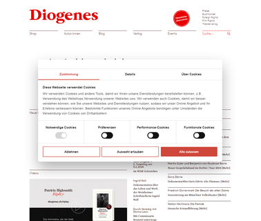 Diogenes Verlag Hauptstand / Main Stand books stand