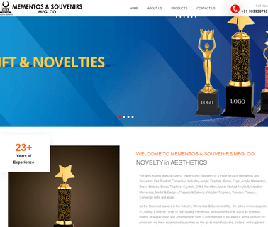 Mementos & Souvenirs Mfg. Co. trophies designer