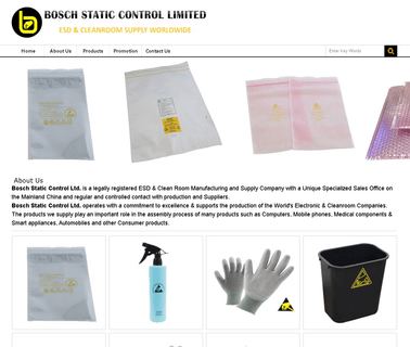 Bosch Static cleanroom packaging