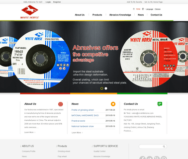 Yongkang White Horse Abrasive Wheel grinding white