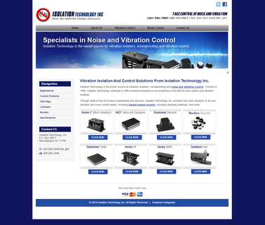 Vibration Isolation Isolation Technology Inc curtains and covers