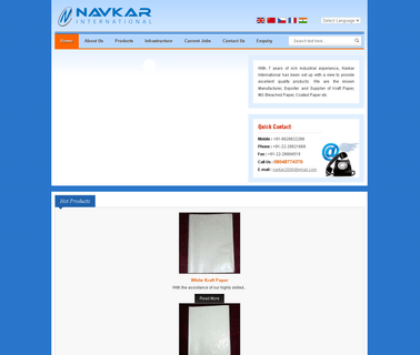 Navkar International white pouch