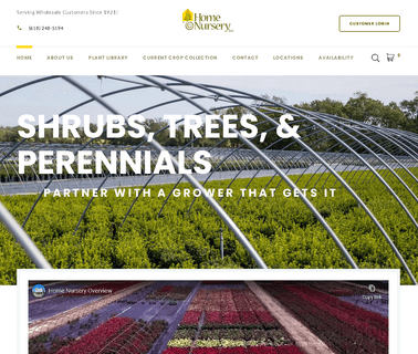 Home Nursery hedging shrubs