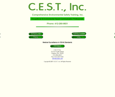 C.E.S.T Comprehensive Environmental Safety Training  training dot