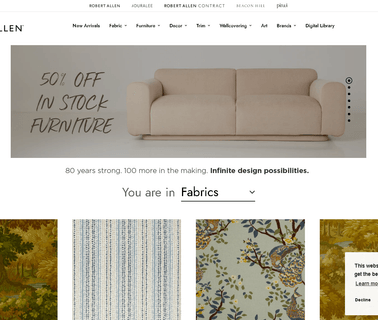 Robert Allen Group drapery window coverings