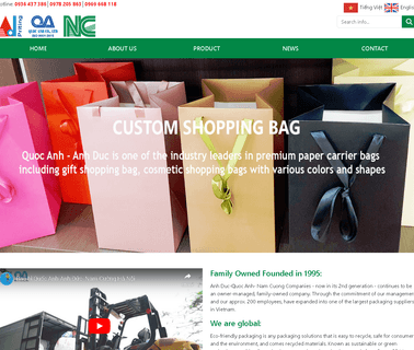 Anh Duc Trading and Package Limited calendar box