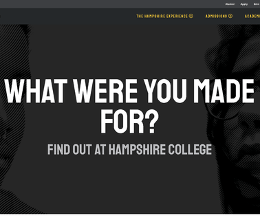 Hampshire College study design