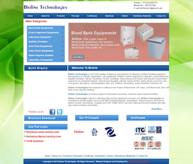 Bioline Technologies gas freezer refrigerator