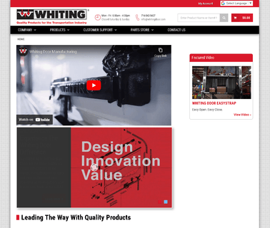 Whiting Door Manufacturing Corp. iso trailer